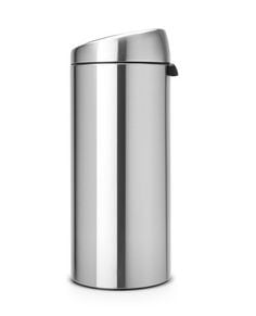 Brabantia Touch Bin, 30L, 30 L, Pyöreä, Muovi, Ruostumaton teräs, Ohje, Ruostumaton teräs, 29 cm