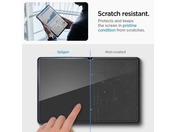 Spigen GLAS.tR Slim, Kirkas näytönsuoja, 9H, Karkaistu lasi