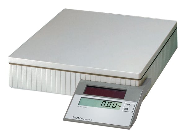 MAUL Solar Parcel Scale MAULparcel S grey 50 kg,, Elektronisk postvekt, 50 kg, 50 g, 100 g, Grå, 30 cm