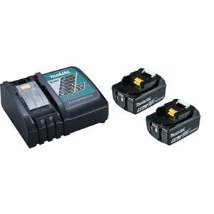 Makita PowerPack LXT - Batteriladdare + batteri 2 x - Li-Ion - 5 Ah - 90 Wh - för Makita DHP482ZJ