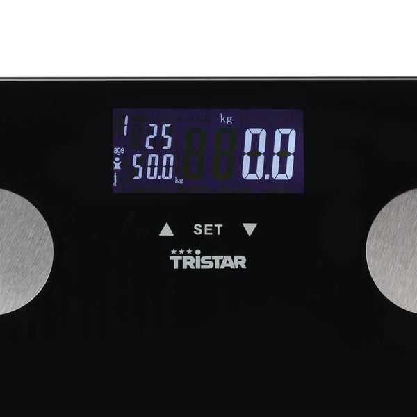 Tristar WG-2442 Kroppssammansättningsmätare digital Vägningskapacitet (max.)=150 kg Svart (WG-2442)