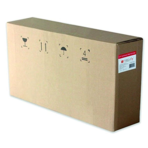 Techly I-CASE TRAY-5-BK, Stativhylde, Sort, 10 kg, 2U, 400 mm, 5,4 kg