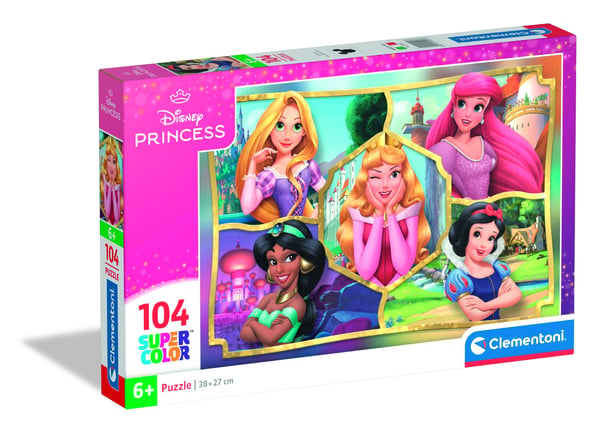 Clementoni Puslespil Disney Princess 2, 104 brikker