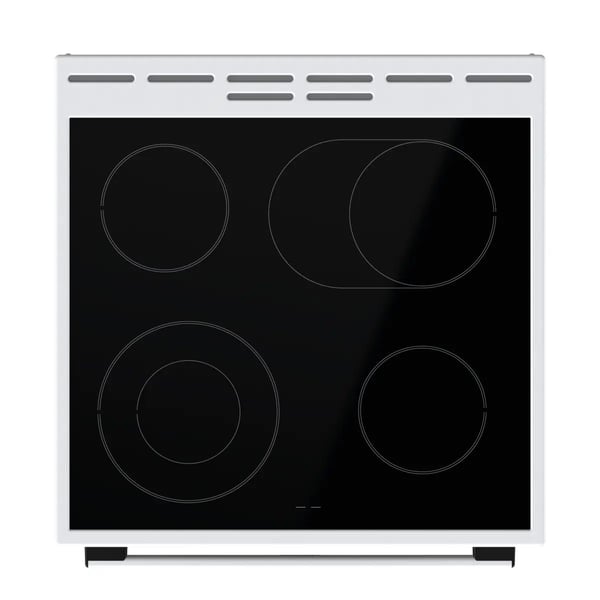 Gorenje GECS6C70WPA fristående spis med glaskeramikhäll, 71 l, vit