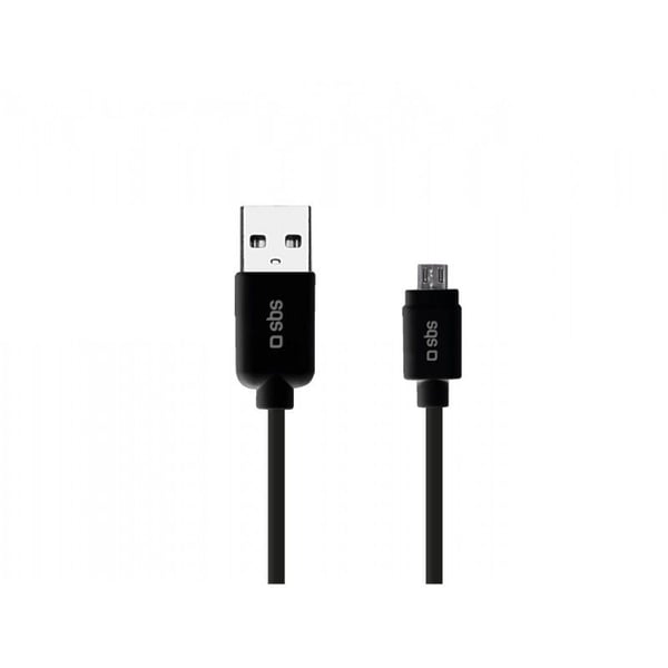 SBS LTHL200 - Datakabel - kontakt för mobiltelefon hane till USB hane - 10 cm