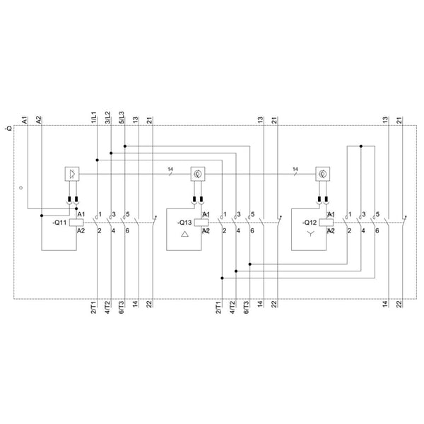 Siemens 3RA2423-8XF32-1AL2 Tähti-kolmio yhdistelmä 3 x kytkin 690 V/AC 1 kpl