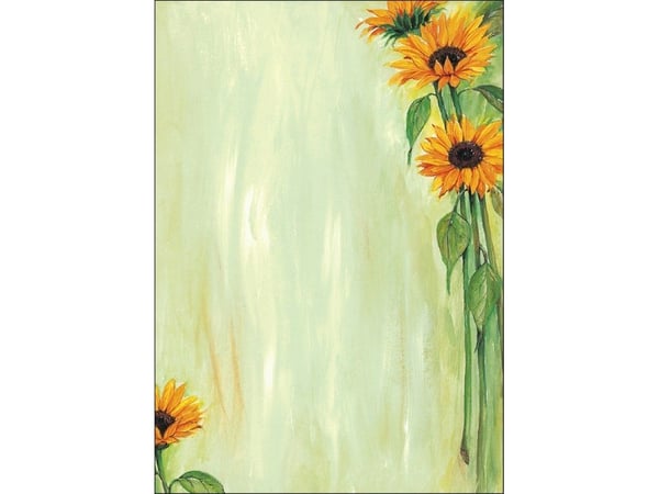 Sigel Design Paper Sunflower - A4 (210 x 297 mm) - 90 g/m² - 25 ark motivpapir