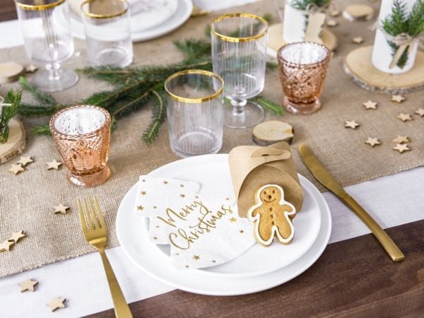 PartyDeco SPK8, Kulta, Valkoinen, Paperi, Kuvio, 305 mm, 325 mm, 16 cm
