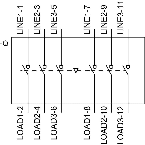 Siemens 3KC03222ME000AA0 3-polig 32 A omkopplare 415 V/AC