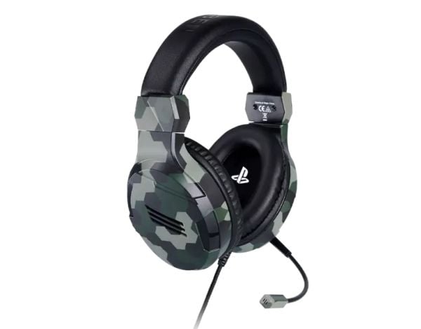 Bigben Interactive PS4OFHEADSETV3G, Langallinen, Pelaaminen, 270 g, Kuulokkeet, Maastoväri