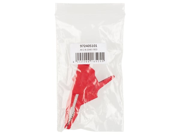 Hirschmann 972405101, Testiliitin, punainen, messinki, nikkeli, polypropeeni (PP), CAT II, CE, -30 – 90 °C