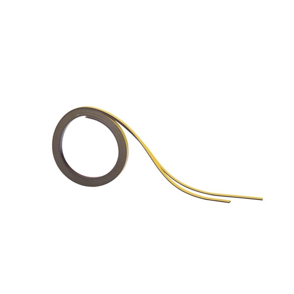 MAUL HEBEL magneettinauhat (W)5 mm x (L)1,000 mm, voidaan merkitä keltaisella, voidaan leikata yksilöllisesti, paksuus: 1 mm (65201-15)