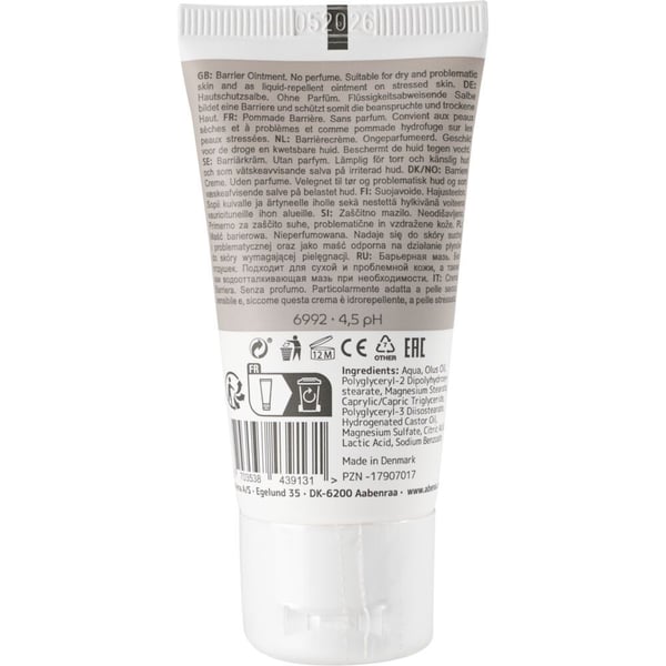 Suojavoide, ABENA, 30 ml, väri- ja hajusteeton, 33 % rasvaa