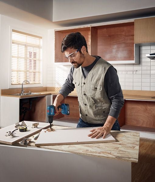 Bosch GSR 185-LI Professional sladdlös borrskruvdragare 18 V 2 x 2 Ah batterier