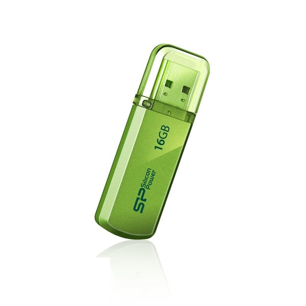 SILICON POWER Helios 101 - USB-flashstasjon - 16 GB - USB 2.0 - eplegrønn