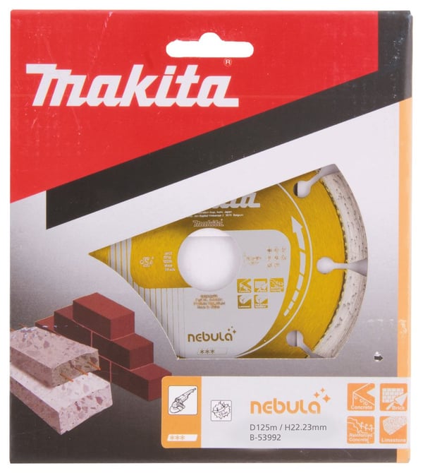 Makita Nebula - Skärskiva i diamant - för betong, kalksten, armerad betong, tegel, sandsten - 125 mm - för Makita DLX3179TX1