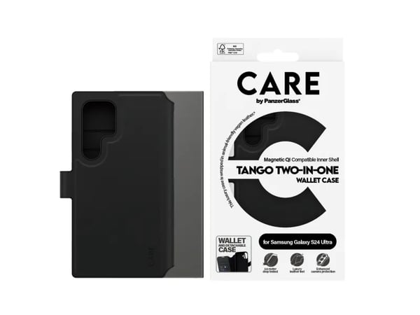 CARE by PanzerGlass Feature Case Tango Two-in-One Wallet m. Qi-kompatibilitet för Samsung Galaxy S24 Ultra