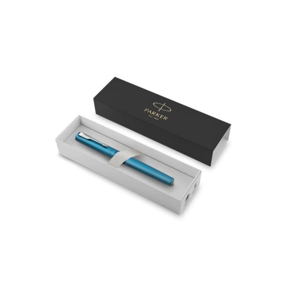 Parker Vector XL, Tynn penn, Teal, Rustfritt stål, Kromfarget, 1 stykker