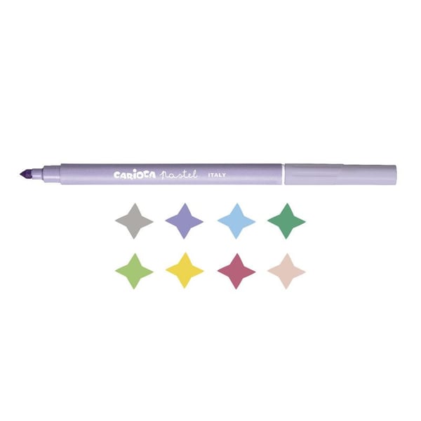 Carioca 43032, 8 farger, 4,7 mm, Italia, 8 stykker, Hengende boks