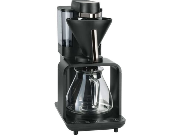 Melitta 1024-11, Droppande kaffebryggare, Inbyggd kvarn, 1515 W, Svart, Silver