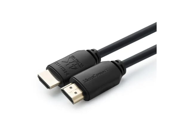 MicroConnect - High Speed - HDMI-kabel med Ethernet - HDMI hann til HDMI hann - 2 m - trippel beskyttelse - svart - innendørs, støtte for Dolby DTS...