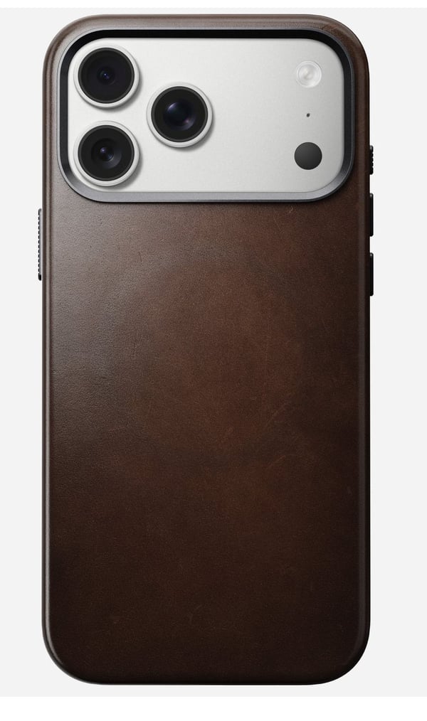 Nomad Traditional Leather Case, Suojus, Apple, iPhone 17 Pro Max, 17,5 cm (6.9"), Ruskea