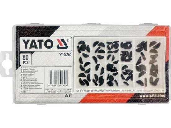 YATO-pehmustekiinnikkeet, 80 kpl.