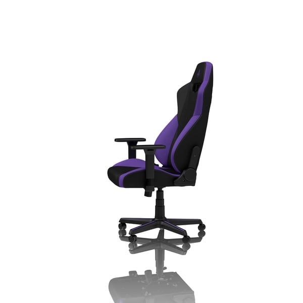 Nitro Concepts S300, Stoppad och vadderad sits sits, Stoppat och vadderat ryggstöd, Svart, Lila, Svart, Lila, Tyg, Skum, Tyg, Skum