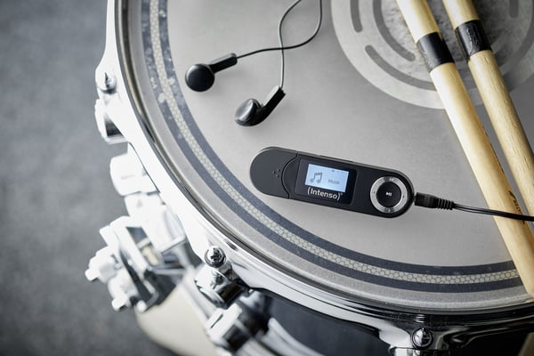 Intenso 3601490, MP3-spelare, 64 GB, LCD, USB 2.0, Svart, Hörlurar