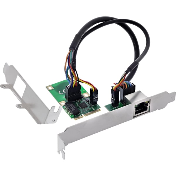 InLine 76622V Mini-PCIe-nettverkskort Gigabit, 1x RJ45, halv størrelse