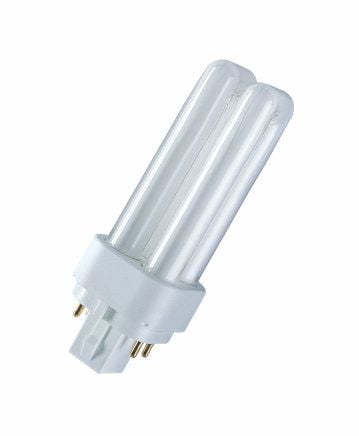 OSRAM DULUX D/E - Ikke-integrert kompakt fluorescerende lyspære - form: dobbel biaks - G24q-3 - 26 W - klasse G - 3000 K