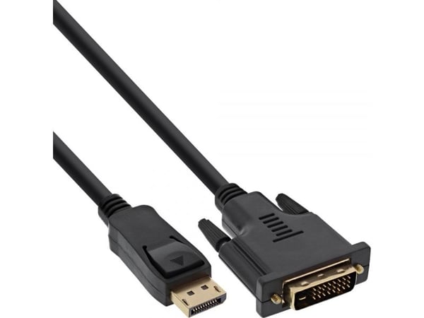 InLine 17116, 0,5 m, DVI-D, DisplayPort, Hankjønn, Hankjønn, Rett