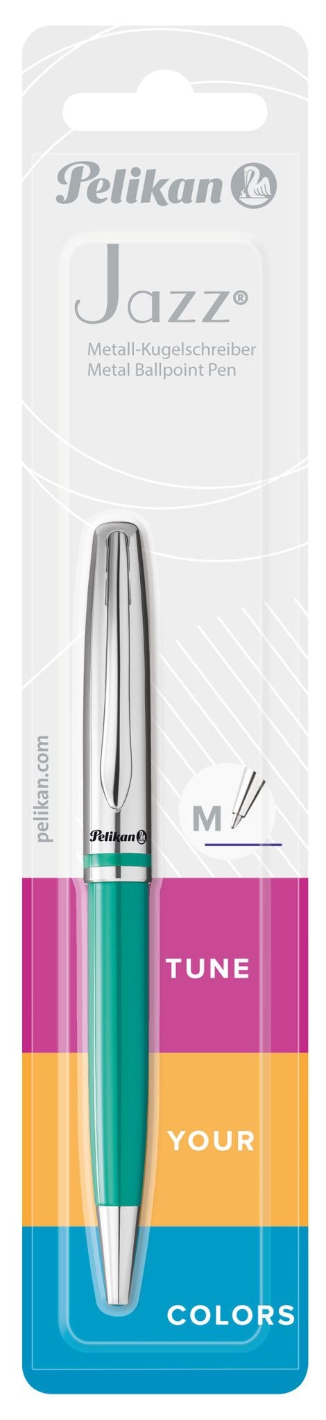 Pelikan K35 Jazz Classic, Klips, Gjenfyllbar, Blå, 1 stykker, Medium