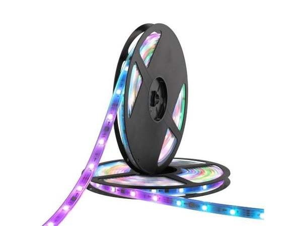 DELTACO SMART HOME - Lysslynge - LED - 30 LEDs/m - RGB-lys - 5 m (en pakke 2)