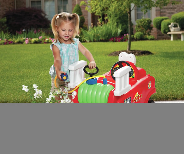 Little Tikes Spray & Rescue Fire Truck, 1,5 år, 4 hjul, Plast, Sort, Rød, Hvit
