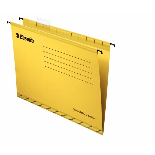 Pendaflex - Hengefil - V-sokkel - for A4 (210 x 297 mm) - kapasitet: 150 ark - gul