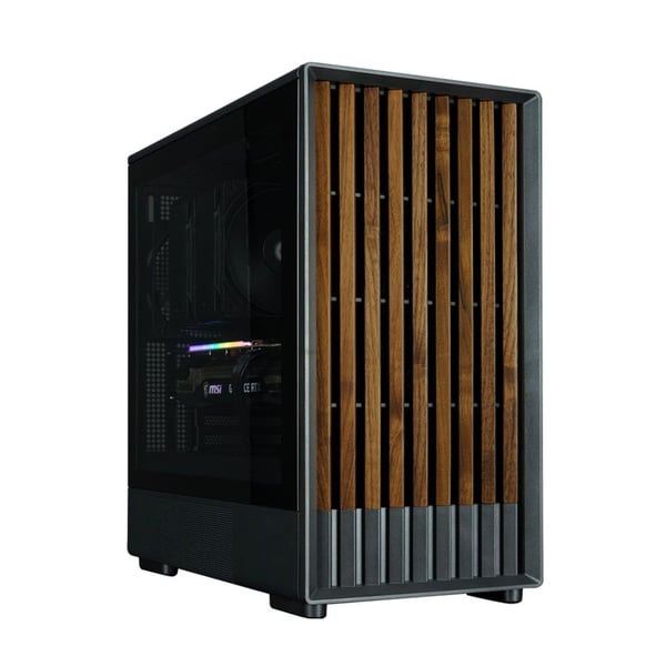 Zalman P10 NAMU PC-kabinett, Micro-ATX Mini Tower, svart herdet glass