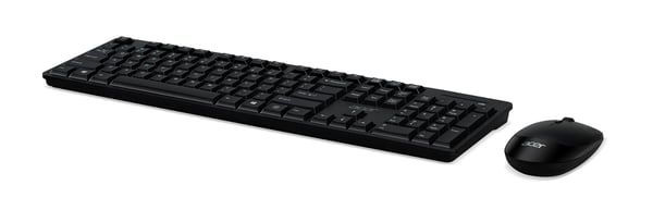 Acer AAK410 - Tastatur- og mussett - trådløs - svart - løsvekt
