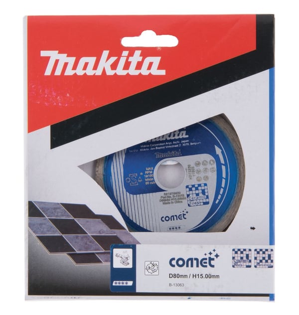 Makita B-13063, Diamant-kappeskive (kontinuerlig kant), 1,5 cm, 8 cm, 5 mm, 1 stykker