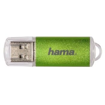 Hama Laeta 64GB, 64 GB, USB Type-A, 2.0, 10 MB/s, Keps, Grön, Transparent