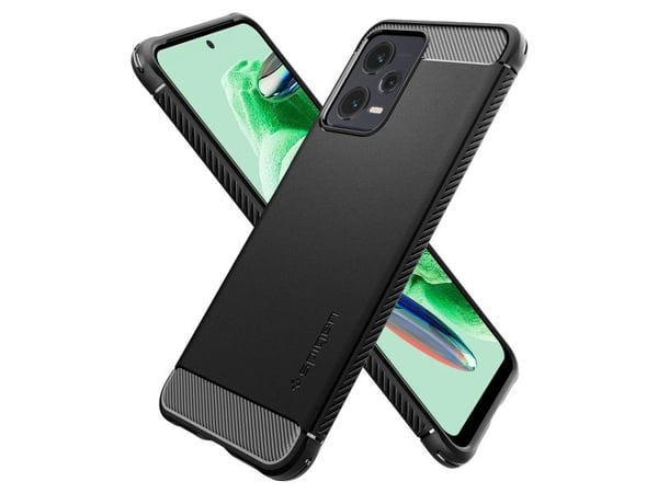Spigen Rugged Armor, Etui, Xiaomi, Xiaomi Redmi Note 12 5G / POCO X5 5G, 16,9 cm (6.67"), Sort