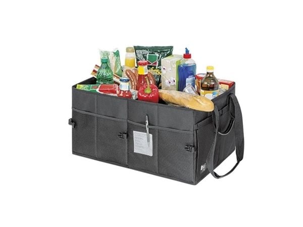 Wedo 58 2531, Lager kurv, Sort, firkant, Polyester, Monokromatisk, Bil, Innendørs