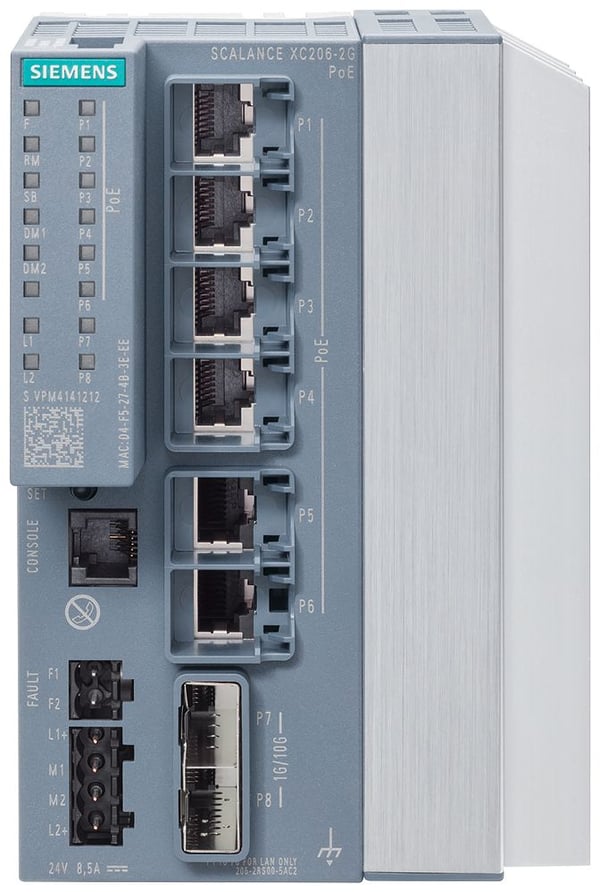 Siemens 6GK5206-2RS00-2AC2, administrerad