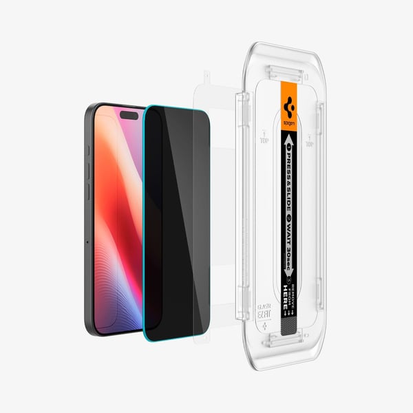 Spigen GLAS.tR EZ Fit - Skjermbeskyttelse for mobiltelefon - glass - for Apple iPhone 16 Pro Max