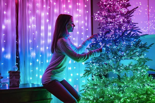 Twinkly Strings Lyslenke 250 flerfarget RGB - 20 meter - 250 LED-lys