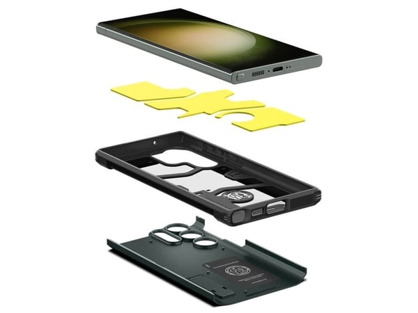 Spigen Tough Armor, suojakuori, Samsung, Galaxy S23 Ultra, 17,3 cm (6,8"), vihreä