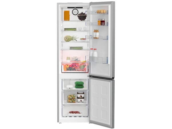 Beko B3RCNA404HXB, 355 l, Ikke-frost (kjøleskap), SN-ST, 6 kg/24t, E, Sølv