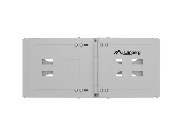 Lanberg - Rackveggmontering - folding, 497 x 400/240 - grå, RAL 7035 - 4U - 19"