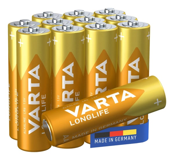 Varta Longlife AA, Engangsbatteri, AA, Alkalinsk, 1,5 V, 4 stykker, 1,5 V