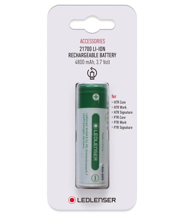 LEDLENSER 21700 Li-Ion oppladbart batteri - 4800 mAh